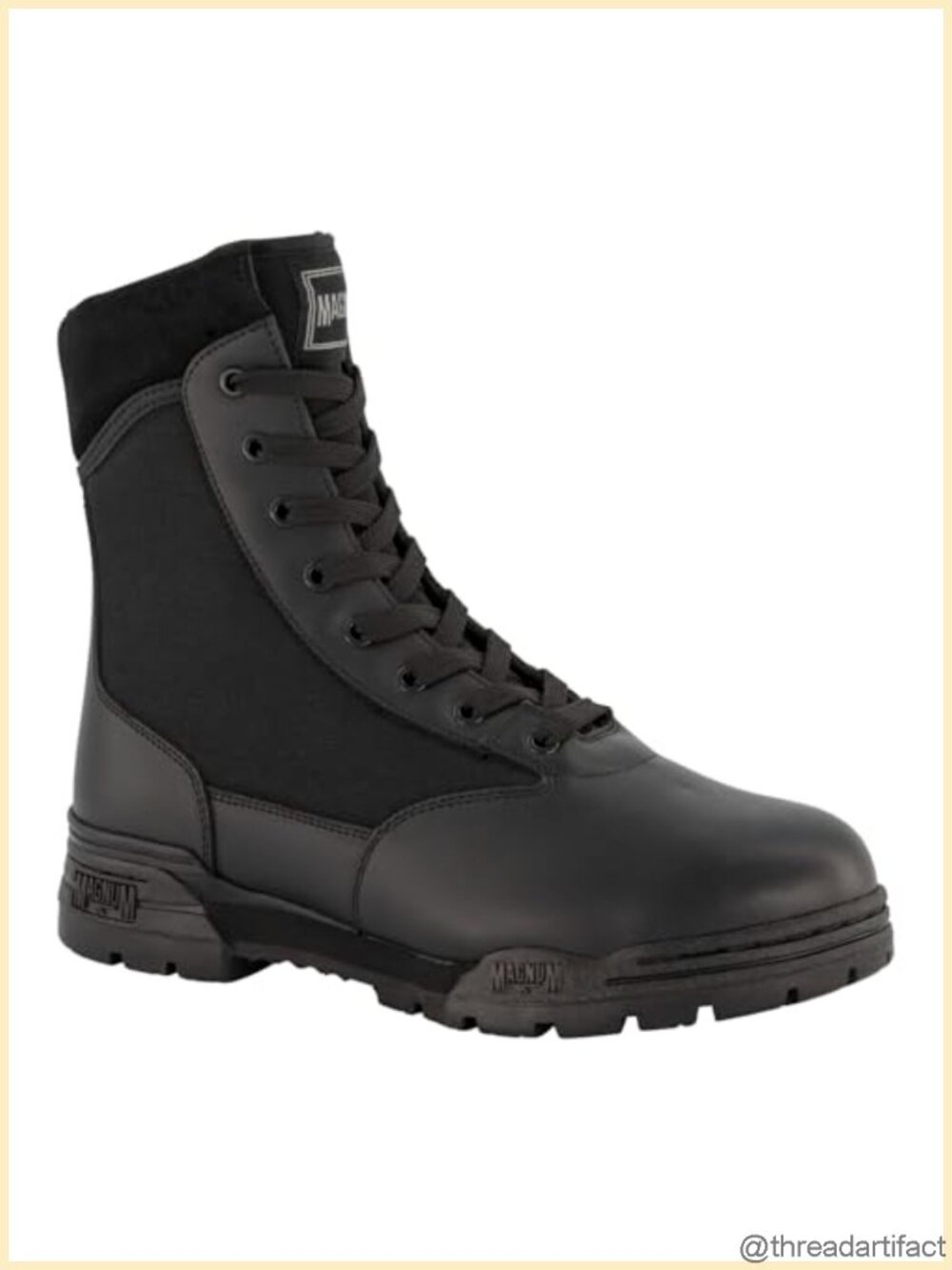 Tactical Boots Leather Mesh High Traction 8 Inch Combat Work